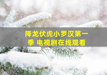 降龙伏虎小罗汉第一季 电视剧在线观看